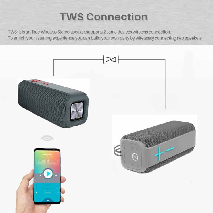 P15 10W Portable Bluetooth Speaker Outdoor Loudspeaker Sound System Stereo, Support TF&FM(Dark Green) - Waterproof Speaker by buy2fix | Online Shopping UK | buy2fix