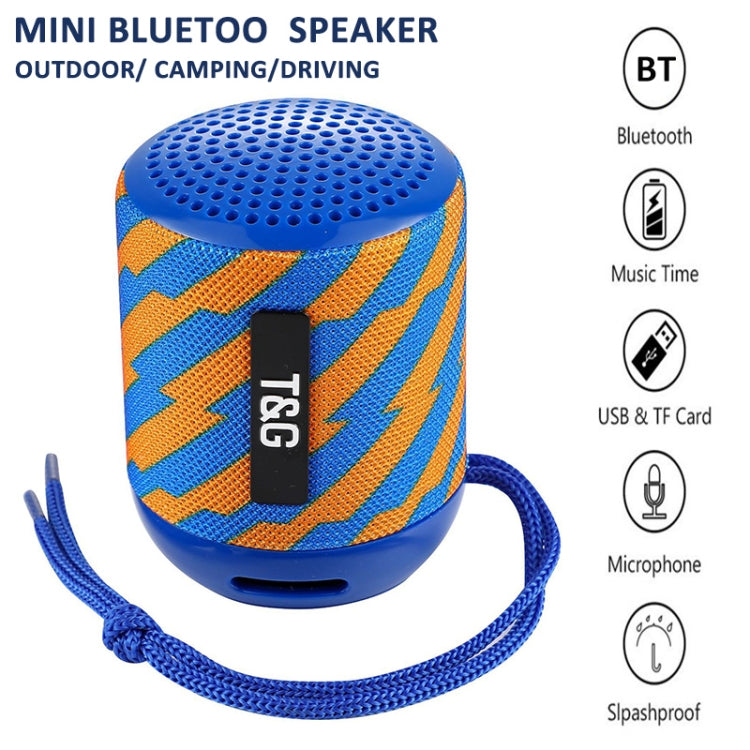 T&G TG129 Portable Wireless Music Speaker Hands-free with MIC, Support TF Card FM(Blue) - Desktop Speaker by T&G | Online Shopping UK | buy2fix