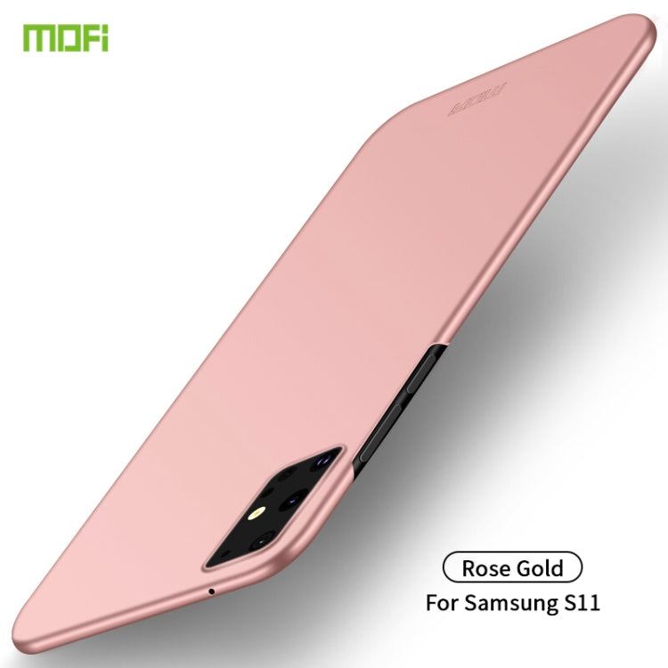 For Galaxy S20+ MOFI Frosted PC Ultra-thin Hard Case(Rose gold) - Galaxy Phone Cases by MOFI | Online Shopping UK | buy2fix