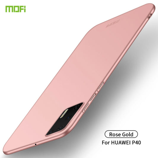 For Huawei P40 MOFI Frosted PC Ultra-thin Hard Case(Rose Gold) by MOFI