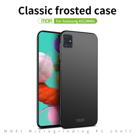 For Galaxy A51 MOFI Frosted PC Ultra-thin Hard Case(Black) by MOFI