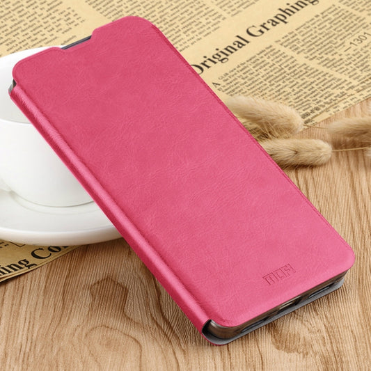 For Xiaomi Mi 10 MOFI Rui Series Classical Leather Embedded Steel Plate All-inclusive Horizontal Flip PU Leather Case(Red) by MOFI