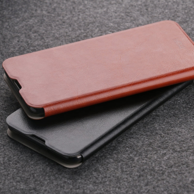 For Xiaomi Mi 10 MOFI Rui Series Classical Leather Embedded Steel Plate All-inclusive Horizontal Flip PU Leather Case(Red) by MOFI