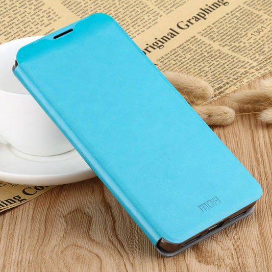 For Xiaomi Mi 10 Pro MOFI Rui Series Classical Leather Embedded Steel Plate All-inclusive Horizontal Flip PU Leather Case(Blue) by MOFI