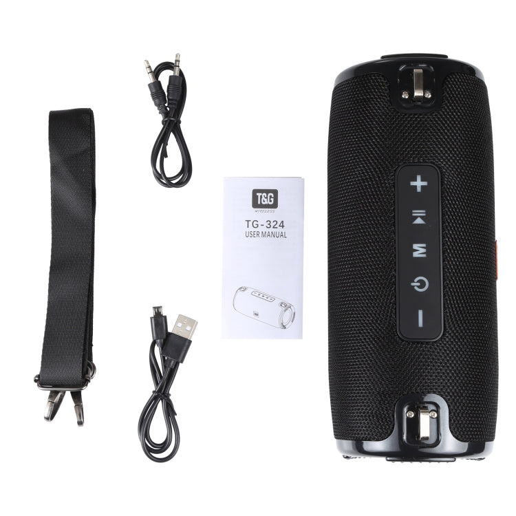T&G TG-324 TWS Portable Columnar Bluetooth Speaker MP3 Player(Black) - Desktop Speaker by T&G | Online Shopping UK | buy2fix