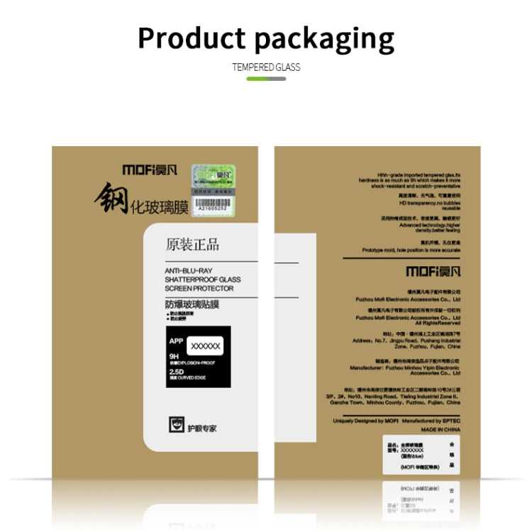 For Galaxy A81 / Note 10 Lite MOFI 9H 2.5D Full Screen Tempered Glass Film(Black) by MOFI