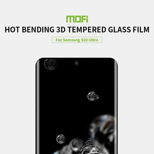 For Galaxy S20 Ultra MOFI 9H 3D Explosion Proof Thermal Bending Full Screen Covered Tempered Glass Film by MOFI