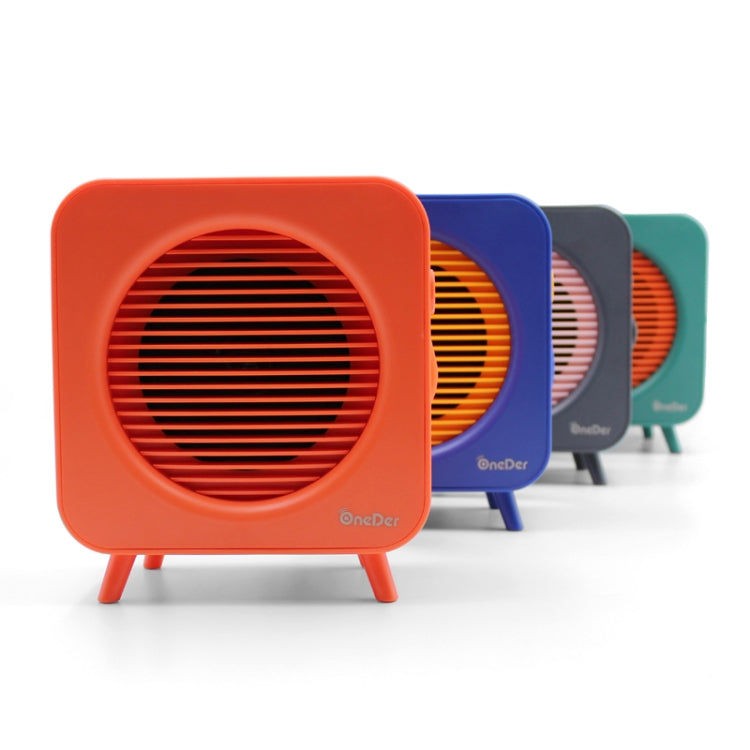 Oneder V9 Fabric Portable Wireless Bluetooth Speaker Portable Card Subwoofer Creative Gift Mini Speaker(Cyan) - Desktop Speaker by OneDer | Online Shopping UK | buy2fix