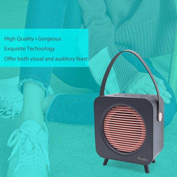 Oneder V9 Fabric Portable Wireless Bluetooth Speaker Portable Card Subwoofer Creative Gift Mini Speaker(Blue) - Desktop Speaker by OneDer | Online Shopping UK | buy2fix