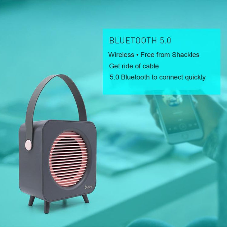 Oneder V9 Fabric Portable Wireless Bluetooth Speaker Portable Card Subwoofer Creative Gift Mini Speaker(Blue) - Desktop Speaker by OneDer | Online Shopping UK | buy2fix