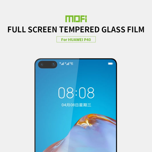 For Huawei P40 MOFI 9H 2.5D Full Screen Tempered Glass Film by MOFI