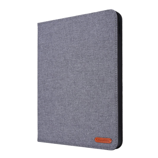 For iPad Pro 11(2020) Horizontal Flip TPU + Fabric PU Leather Protective Tablet Case with Name Card Clip(Gray) - iPad Pro 11 (2020) Cases by buy2fix | Online Shopping UK | buy2fix