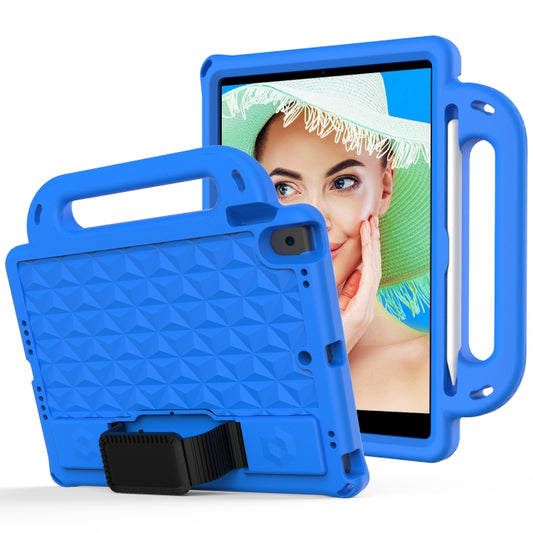 Diamond Texture Design EVA Children Shockproof Protective Case with Strap For iPad 10.2 2021 / 2020 / 2019 / Pro 10.5(Blue+Black) - iPad 10.2 Cases by buy2fix | Online Shopping UK | buy2fix