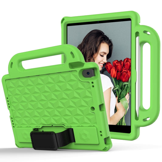 Diamond Texture Design EVA Children Shockproof Protective Case with Strap For iPad 10.2 2021 / 2020 / 2019 / Pro 10.5(Green+Black) - iPad 10.2 Cases by buy2fix | Online Shopping UK | buy2fix