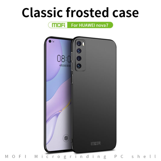 For Huawei Nova 7 MOFI Frosted PC Ultra-thin Hard Case(Gold) by MOFI