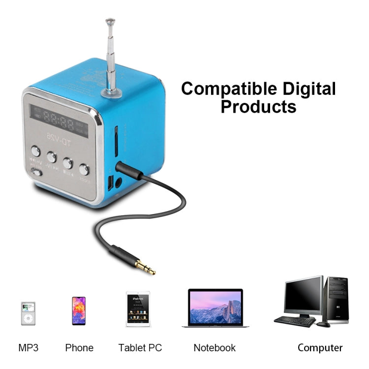 Portable Speakers with FM Mini Multi-function Radio USB Notebook Speakers for TV Phone Support SD/TF Card Mp3 Music Player - Desktop Speaker by buy2fix | Online Shopping UK | buy2fix