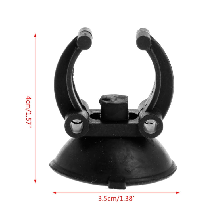 50 PCS 3.5cm Diameter Black Suction Cup Clip for Aquarium Heater Tubing Rain Bar - Fish Tanks & Accessories by buy2fix | Online Shopping UK | buy2fix