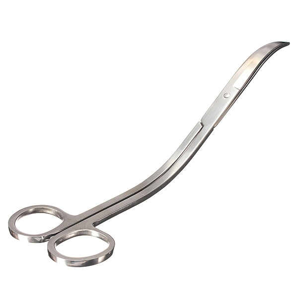 Water Grass Tool Aquarium Stainless Steel Wave Shaped Scissors Lengthened Tweezers(Silver) - Cleaning Tools by buy2fix | Online Shopping UK | buy2fix