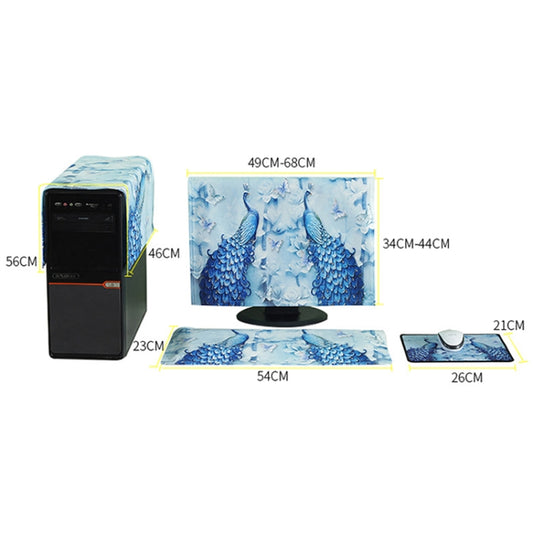 3 in 1 Simple Desktop Computer PC Dust Cover, Size:17-19 inch(Flamingo) by buy2fix