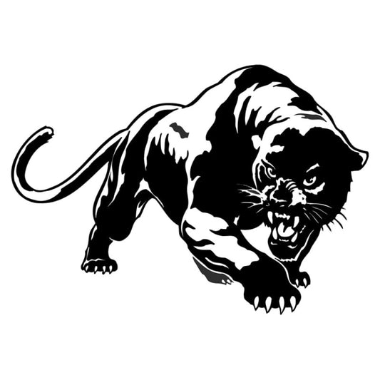 10pcs Wild Panther Car Body Decal Car Stickers Motorcycle Decorations, Size: 19x12cm(Black) by buy2fix