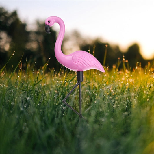 3 in 1 Waterproof Solar Flamingo Lawn Light LED Garden Path Landscape Lights Night Lamp by buy2fix