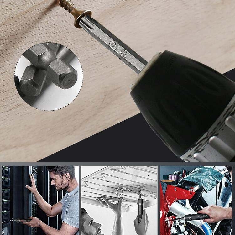 11pcs / Set 100mm Plum Blossom Hollow Bit Multifunctional Peeling Bit Set by buy2fix