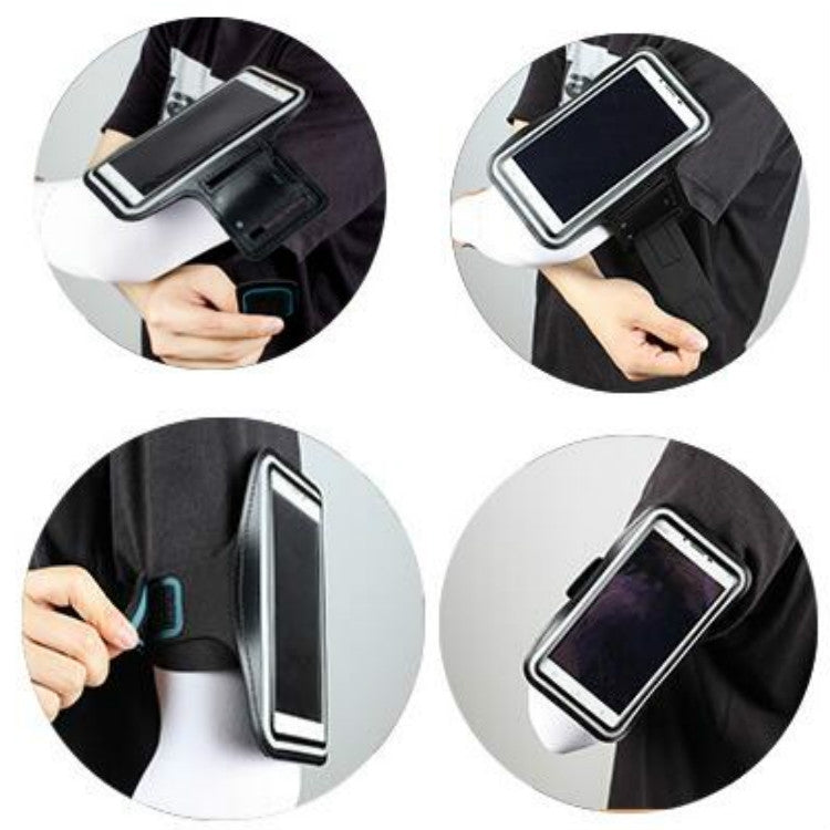 Sports Outdoor Arm Bag Fitness With Touch Screen Mobile Phone Arm Bag, Size: Large(Sky Blue) - 4.0 ~ 5.5 inch by buy2fix | Online Shopping UK | buy2fix