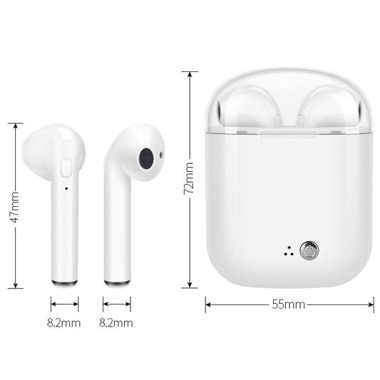 I7s Binaural Wireless Bluetooth Headset TWS Earphone with Charging Bin Plating by buy2fix