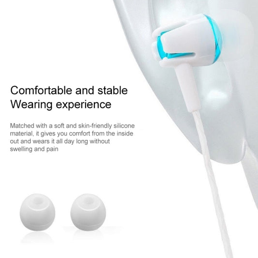 3.5mm Wired Earphone Earbuds Stereo Sound Metal Bass Headset with Mic for Smart Phone(Blue) by buy2fix