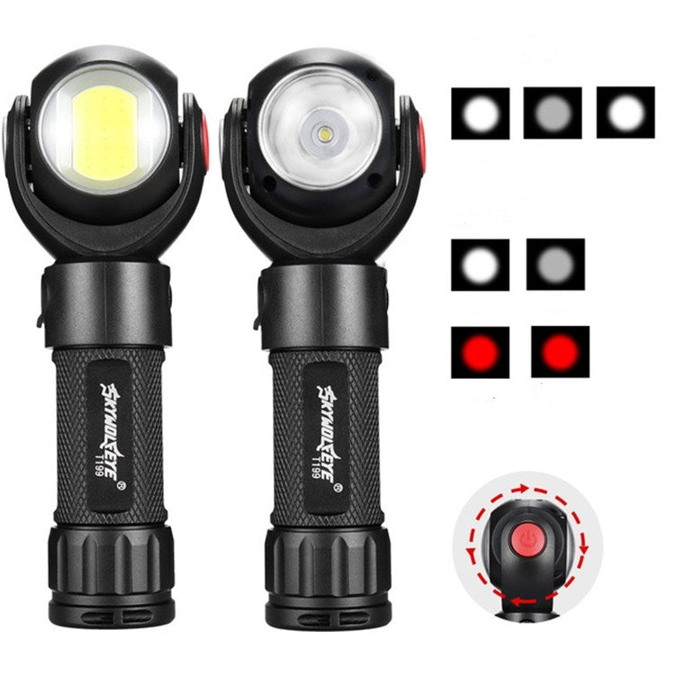 SKYWOLFEYE Lamp Head 360 Degree Rotation USB Rechargeable LED Glare Flashlight With Magnet COB Work Light, Style:Without Battery - LED Flashlight by buy2fix | Online Shopping UK | buy2fix