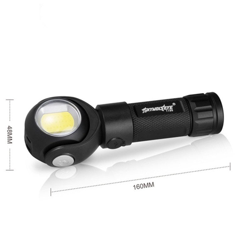SKYWOLFEYE Lamp Head 360 Degree Rotation USB Rechargeable LED Glare Flashlight With Magnet COB Work Light, Style:Without Battery - LED Flashlight by buy2fix | Online Shopping UK | buy2fix