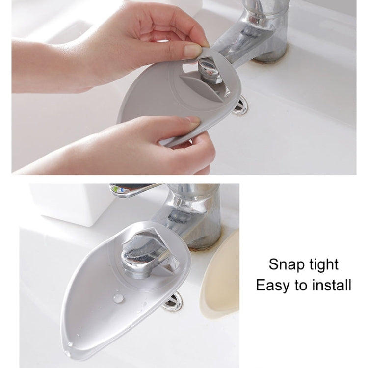 Faucet Extender Solid Color Sink Handle Extension Toddler For Bathroom Children Hand Wash(Grey) - Faucets & Accessories by buy2fix | Online Shopping UK | buy2fix