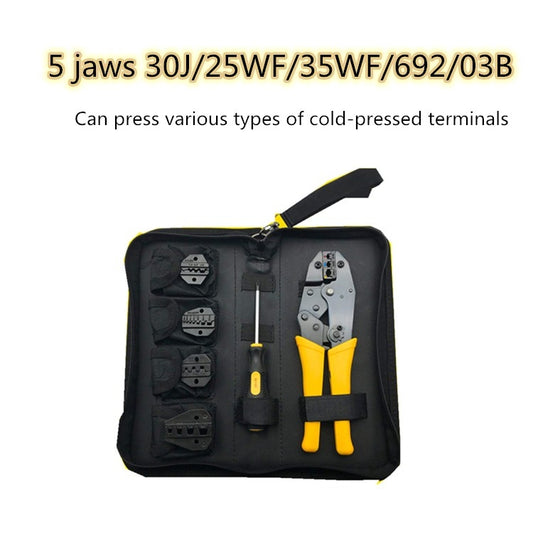 WXK-30JN Multifunctional Cold-pressed Bare Terminal Wire End Insulation Crimping Pliers Set Electrician Hand Tool by buy2fix