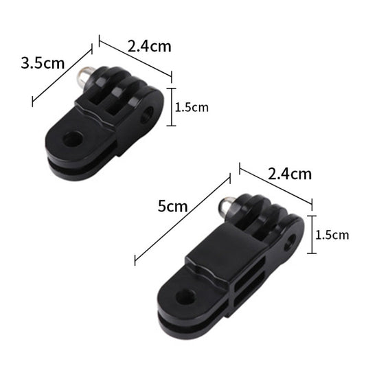 Different Direction Short Adapter TELESIN Screw Adapter Adjustment Arm For GoPro Hero12 Black / Hero11/10 /9 /8 /7 /6 /5, Insta360 Ace / Ace Pro, DJI Osmo Action 4 and Other Action Cameras by buy2fix