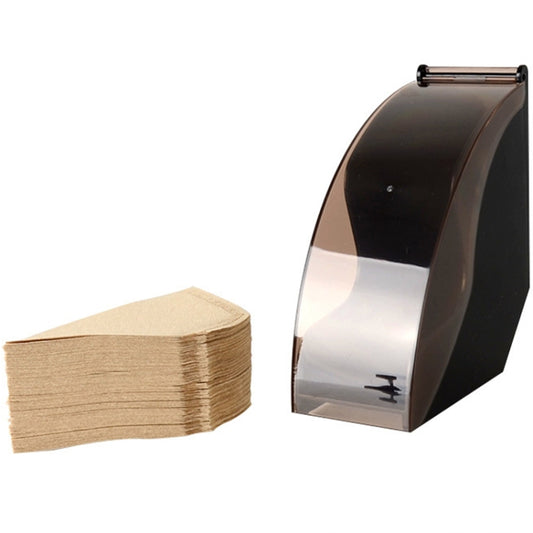 Filter Paper Holder Tapered Filter Paper Box Filtering Paper Storage Rack Stand Coffee Tools with Dust-Proof Cover - Coffee Machine Parts by buy2fix | Online Shopping UK | buy2fix