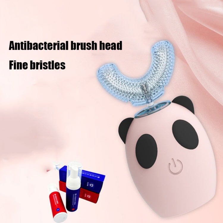 U-shaped Beauty Instrument Ultrasonic Vibration Tooth USB Charging Children Electric Toothbrush, Style:3- 7 years old(Blue) - Toothbrushes by buy2fix | Online Shopping UK | buy2fix
