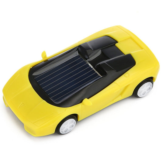 3PCS Solar Toys Car Powered Mini Car Racer Toy For Kids(Yellow) - RC Cars by buy2fix | Online Shopping UK | buy2fix