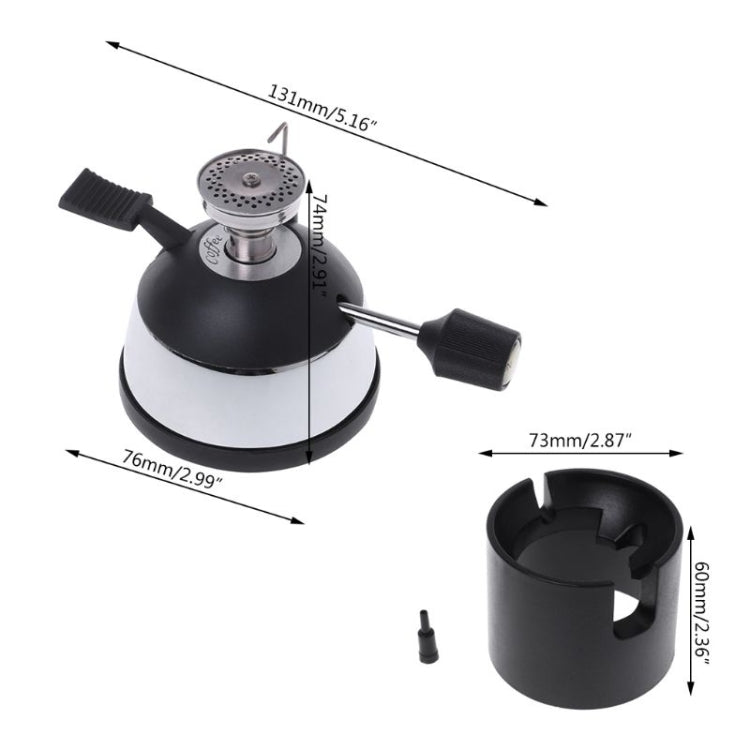 Mini Gas Burner with Ceramic Flame Head Coffee Heater Maker Coffee Stove Siphon Pot - Coffee Machine & Accessories by buy2fix | Online Shopping UK | buy2fix