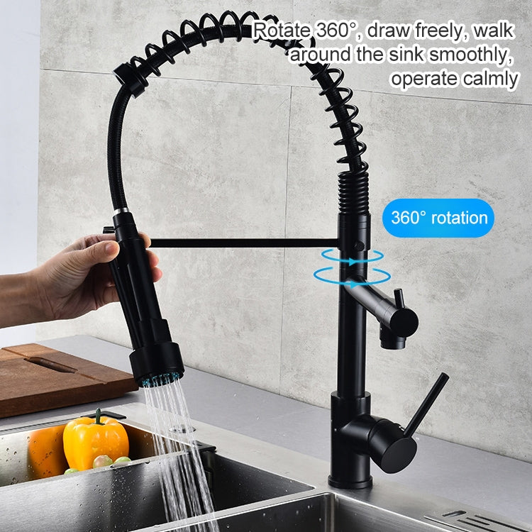 Multifunctional Cold Hot Water Tank Kitchen Spring Double Nozzle 360 Degree Rotary Tap by buy2fix