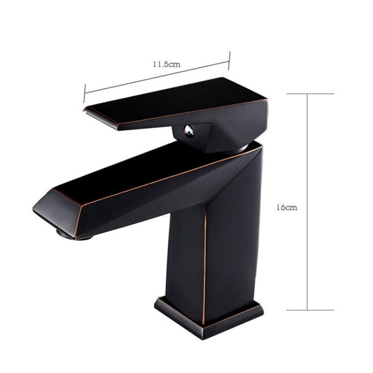 Hardware Faucet Bathroom Hot & Cold Water Faucet, Specification: Black 99508 by buy2fix