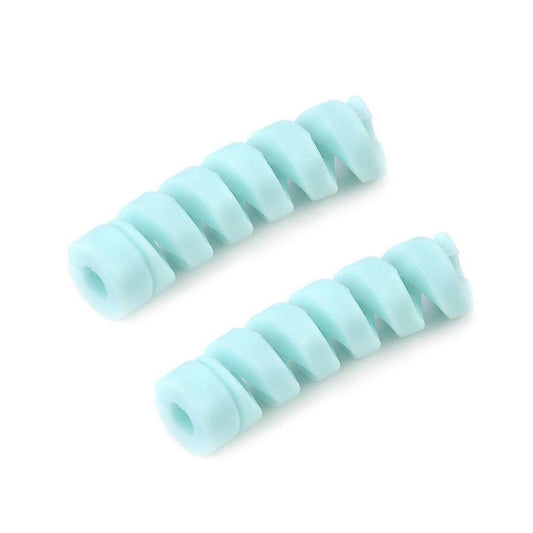 4pcs Spiral Style Silicone Data Cable Protective Cover Anti-wire Break Winder(Blue) by buy2fix