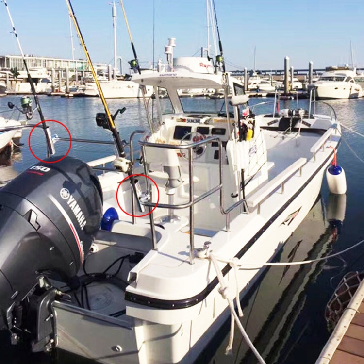 BSET MATEL Marine Hardware 316 Stainless Steel Fishing Rod Seat Yacht Sea Fishing Bracket 19-26mm by buy2fix