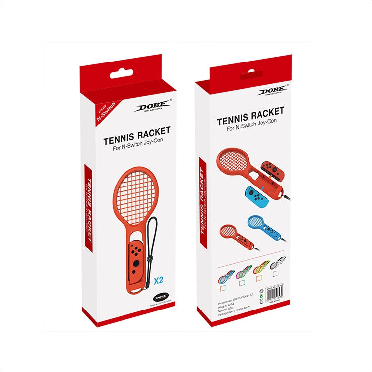 BODE Left and Right Small Handle Tennis Racket NS Game Grip Sports Game Handle TNS1843 for Switch(Red and blue) by BODE