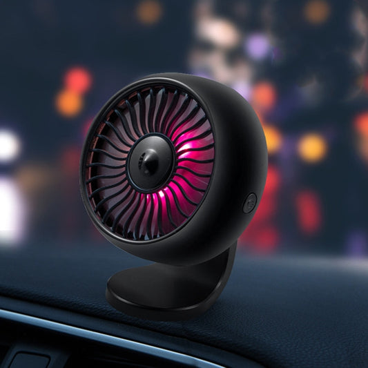 Automobile Multi-function Electric Fan Car Air Outlet USB Interface Mini Fan(Black) by buy2fix