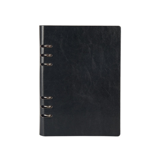 Business Notepad Loose Leaf Replaceable Inner Notebook Thickened Diary Book, Color:A5 Black by buy2fix