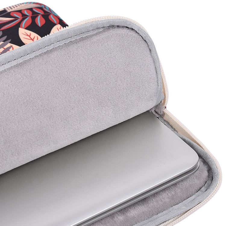 Creative Zipper Multi-function Portable Tablet 14 Inch Computer Bag File Waterproof Nylon Storage(Black and Red) by buy2fix