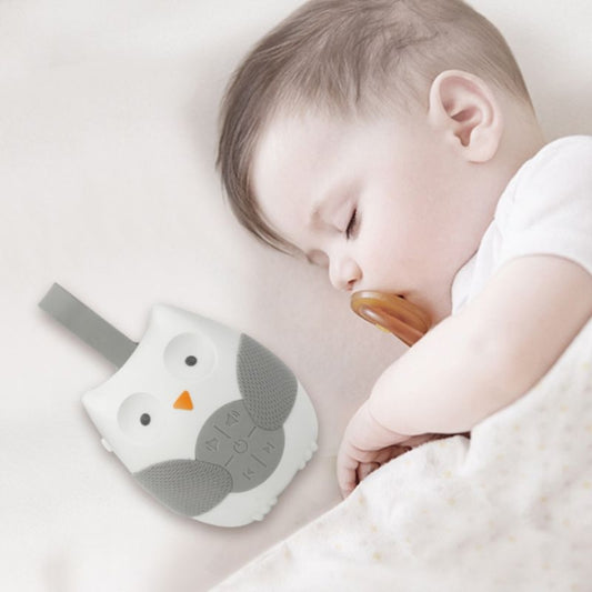 Baby Bedside Hanging Bell Sound Soothing Sleep Soft Owl Music Box Toy(White) by buy2fix