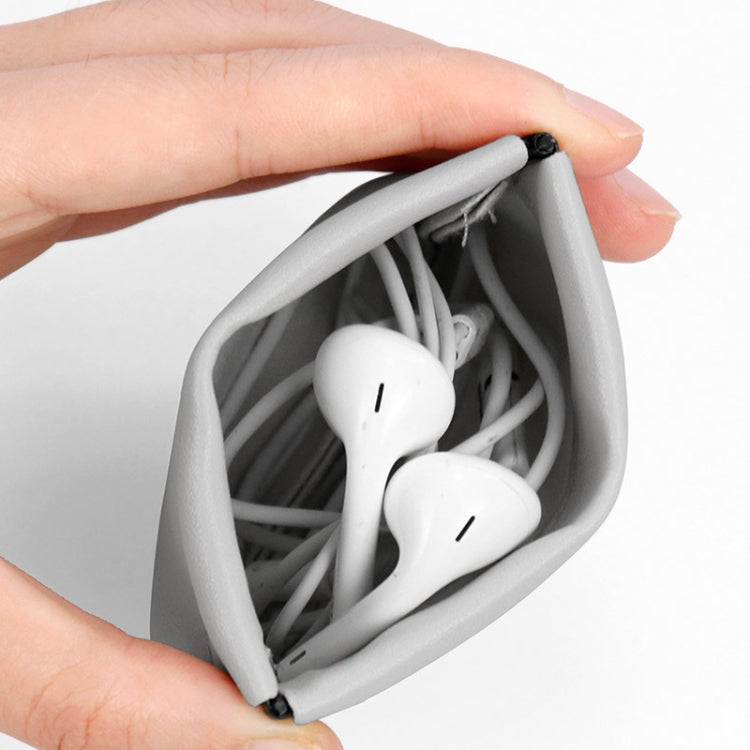 2 PCS Baona Earphone Data Cable Storage Bag Mini Portable U Disk Earphone Bag, Size:Large(Khaki) - Other Case by Baona | Online Shopping UK | buy2fix