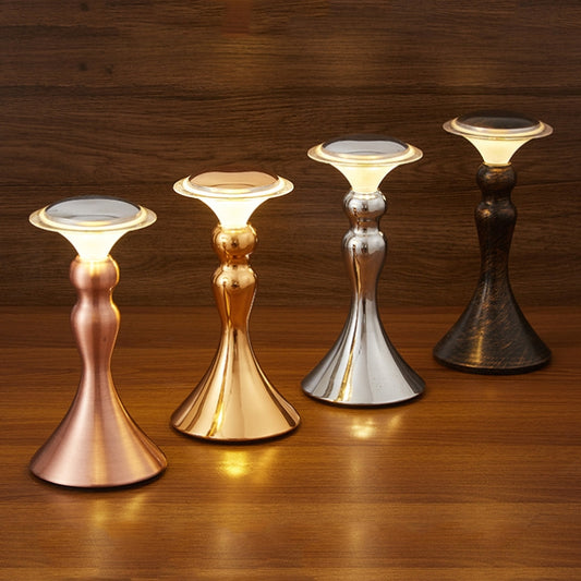 HT-TD2W1 LED Charging Restaurant Bar Decoration Table Lamp, Plug Type:UK Plug(Charging Type Red Bronze) by buy2fix