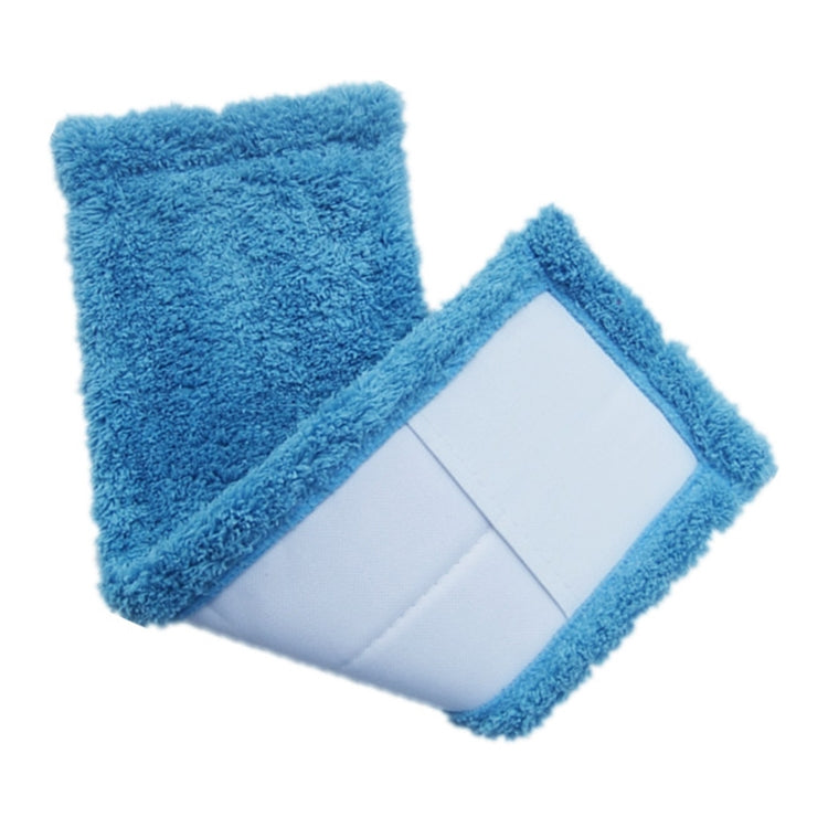 Coral Flannel Head Padded Flat Replacement Household Company Cleaning Mop Cloth Rag(Blue) - Sponges, Cloths & Brushes by buy2fix | Online Shopping UK | buy2fix
